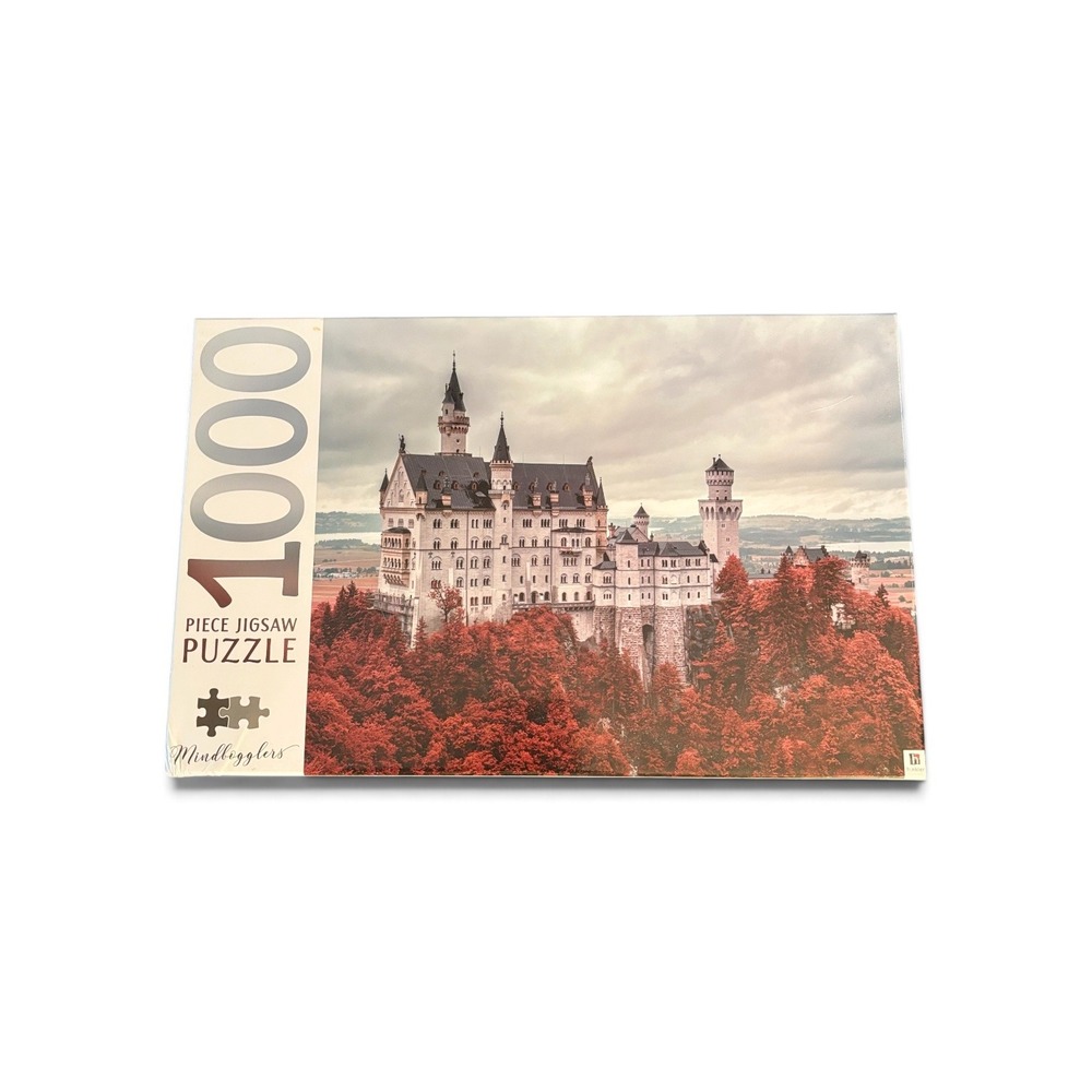 Hinkler Mindbogglers Neuschwanstein Castle Germany 1000 Pc Puzzle NIB Sealed